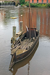 Lüneburg, Hafen am Stintmarkt, Ilmenau-Ewer, Nachbau