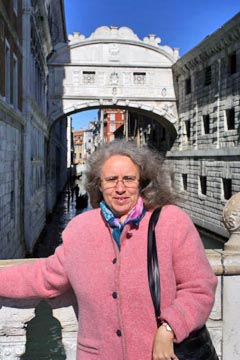 Venedig, Claudia vor Seufzerbrücke Venedig, Claudia vor Seufzerbrücke